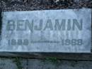Benjamin BUTTERWORTH,
1888 - 1969;
Alice BUTTERWORTH,
1889 - 1964;
Polson Cemetery, Hervey Bay