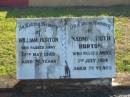 William HORTON,
died 13 May 1949 aged 72 years;
Naomi Ruth HORTON,
died 3 July 1964 aged 79 years;
Polson Cemetery, Hervey Bay