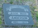 Jessie Maud ANDERSON,
1883 - 1972;
Polson Cemetery, Hervey Bay