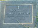 Louisa CHARLES,
missionary in the Solomon Islands,
born Fraser Island,
died 5 Aug 1970;
Polson Cemetery, Hervey Bay