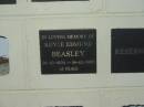 Royce Edmund BEASLEY,
21-10-1934 - 19-12-1995;
Polson Cemetery, Hervey Bay