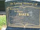 Kenneth William BAKER,
husband father father-in-law grandfather,
10-1-1910 - 26-4-2000;
Polson Cemetery, Hervey Bay