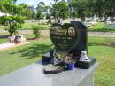 Tammy NICHOLLS,
1-2-1970 - 24-5-2003,
wife of Craig,
mother of Jade & Jessica;
Frank JAMES,
dad grandad great-grandad,
21-3-1930 - 10-4-2004,
with Tammy;
Polson Cemetery, Hervey Bay