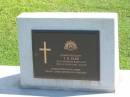 T.H. FARR,
died 8 Oct 2008 aged 88 years,
husband of Corrie,
father of 6 children;
Polson Cemetery, Hervey Bay