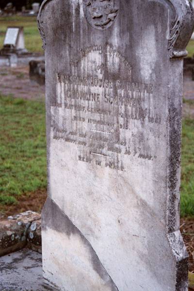 Ernstine Louise Caroline Georgine SCHIRMER  | b: Hattorf, Germany, 8 Jan 1851  | d: 11 Aug 1915  |   | South Rockhamption Cemetery  |   | 