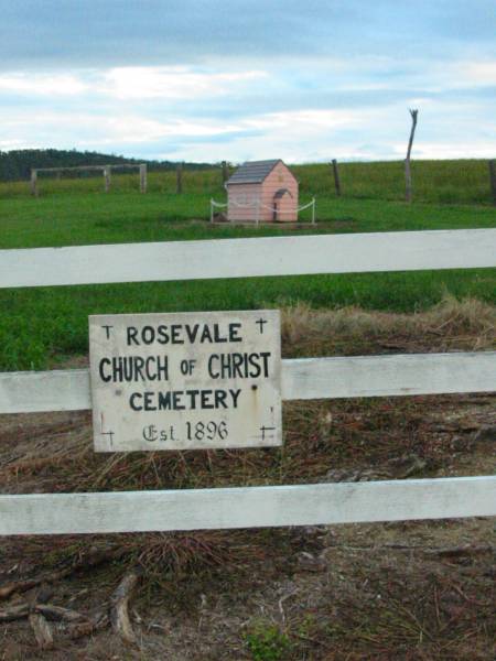 Rosevale Church of Christ cemetery, Boonah Shire  | 