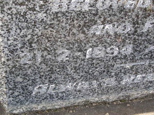 Ernest John BENNETT,  | husband father,  | 21-2-1894 - 3-8-1966;  | Samsonvale Cemetery, Pine Rivers Shire  | 