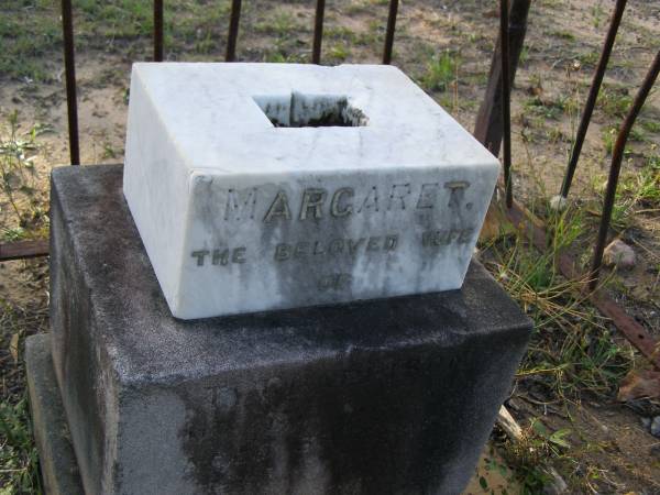 Margaret,  | wife of T. CLAPPISON,  | died ?? May ??? aged 33 years;  | Bald Hills (Sandgate) cemetery, Brisbane  | 