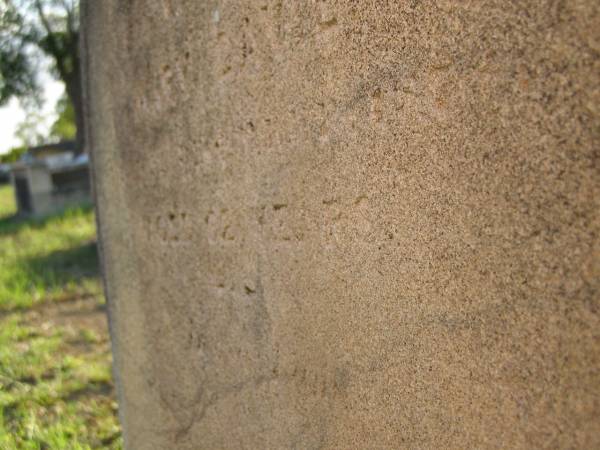 Mary DAVIES,  | [unreadable],  | aged 62 years;  | Bald Hills (Sandgate) cemetery, Brisbane  | 