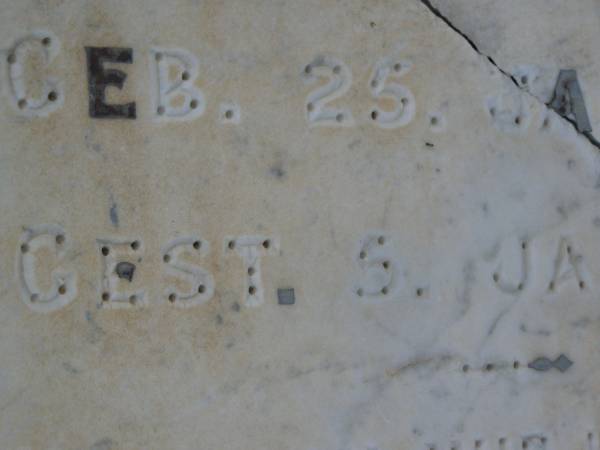 Emilie Caroline Hofner STREINER,  | born 25 Jan 1850,  | died 5 Jan 1924;  | Bald Hills (Sandgate) cemetery, Brisbane  | 