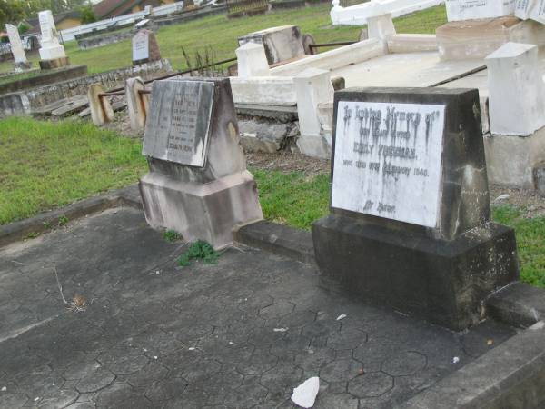 Emily FREEMAN,  | sister,  | died 15 Feb 1940;  | Charles FREEMAN,  | husband,  | died 16 June 1924 aged 77 years;  | Winifred FREEMAN,  | sister,  | died 7 Aug 1939;  | Annie FREEMAN,  | mother,  | died 13 Aug 1932 aged 83 years;  | Elizabeth FREEMAN,  | sister,  | died 3 April 1933;  | Bald Hills (Sandgate) cemetery, Brisbane  | 