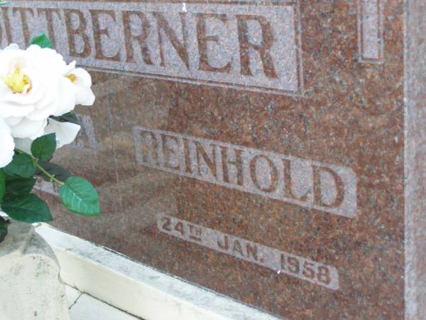 Albertina DITTBERNER,  | died 12 July 1962;  | Reinhold DITTBERNER,  | died 24 Jan 1958;  | Fay L. NILSSON,  | died 6-2-1976 aged 46 years;  | Bald Hills (Sandgate) cemetery, Brisbane  | 