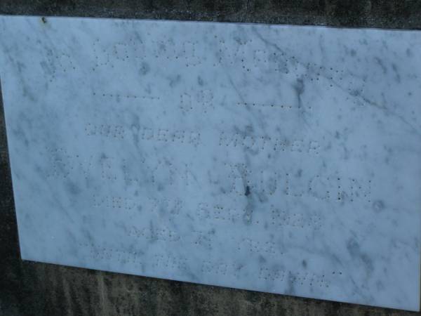 Evelyn BULGIN,  | mother,  | died 7 Sept 1928 aged 71 years;  | Bald Hills (Sandgate) cemetery, Brisbane  | 