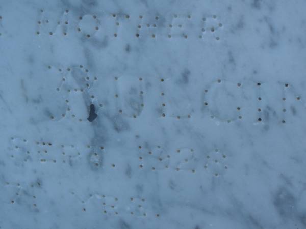 Evelyn BULGIN,  | mother,  | died 7 Sept 1928 aged 71 years;  | Bald Hills (Sandgate) cemetery, Brisbane  | 