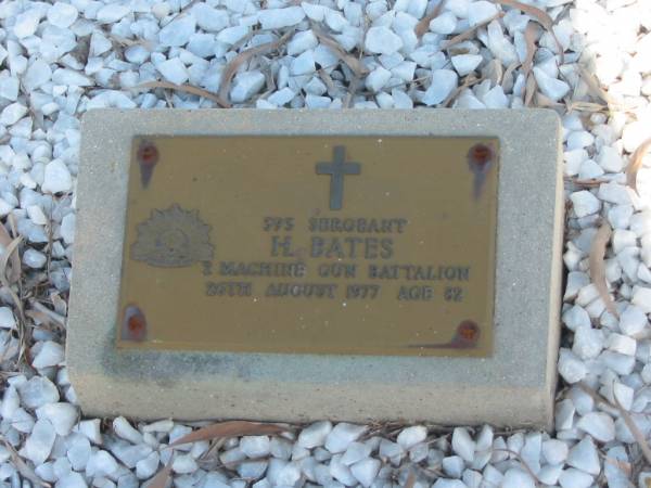 Pearl Gertrude BATES,  | wife mother,  | died 10 April 1954 aged 57 years;  | Henry BATES,  | Pearl's husband,  | father grandfather great-grandfather,  | died 26 Aug 1977 aged 82 years;  | Bald Hills (Sandgate) cemetery, Brisbane  | 