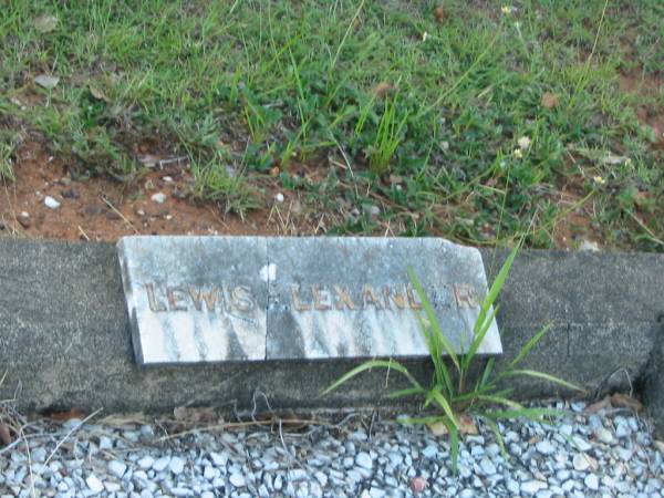 Lewis ALEXANDER;  | Bald Hills (Sandgate) cemetery, Brisbane  | 