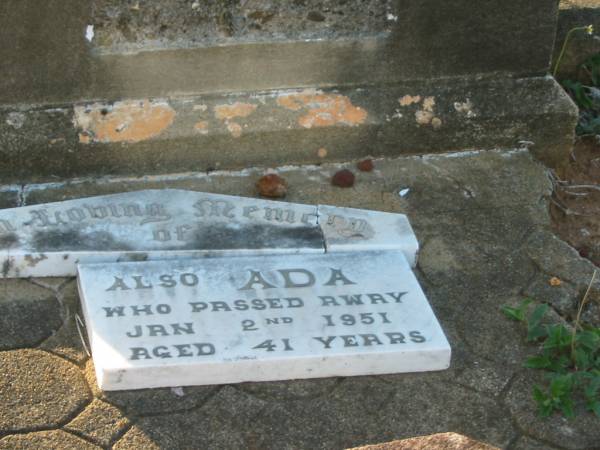 Martha PASK,  | wife mother,  | died 10 July 1933 aged 64 years;  | Joseph PASK,  | died 4 May 1943 aged 77 years;  | Ada,  | died 2 Jan 1951 aged 41 years;  | Bald Hills (Sandgate) cemetery, Brisbane  | 