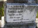 Florence L. HATTEN,
mother,
died 8 June 1920 aged 45 years;
Bald Hills (Sandgate) cemetery, Brisbane