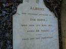 Albert,
husband of Eva DAVIS,
died 11 Nov 1913 aged 28 years;
Bald Hills (Sandgate) cemetery, Brisbane