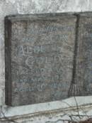 Albert GOLD,
husband father,
died 2 May 1957 aged 70 years;
Charlotte E. GOLD,
mother grandma,
died 6-8-69 aged 90 years;
Bald Hills (Sandgate) cemetery, Brisbane