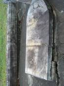 Carl A.F. KRAUSE,
husband father,
died 6 June 1920 aged 63 years;
Anna,
wife,
died 4 July 1936 aged 82 years;
Charles,
son,
died 7 April 1929 aged 53 years;
Bald Hills (Sandgate) cemetery, Brisbane