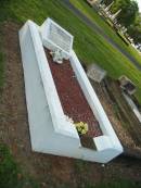 Helen Vida LOYNES,
wife mother,
11 June 1888 - 1 April 1943;
Francis James LOYNES,
father,
5 June 1882 - 4 Sept 1952;
Mavis DOBBINS,
wife,
12-10-1930 - 18-8-1996;
John James DOBBINS,
dad granddad,
27-1-1920 - 23-9-2003;
remembered by Kevin, Edwin, Kathryn, Maggie & Graham;
Bald Hills (Sandgate) cemetery, Brisbane