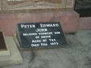 John LANG,
husband father,
died 16 June 1945 aged 54 years;
Frances Jane,
wife,
died 12 Dec 1977 aged 81 years;
Peter Edward John,
younger son,
died Feb 1973 aged 41 years;
George William KRAUSE,
7-11-1914 - 29-4-1999,
husband of Jean,
father of Joanne,
son-in-law;
Bald Hills (Sandgate) cemetery, Brisbane