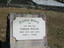 
Gordon Ogilvie dies 25 sep 1942 aged 1 year
Anglican Cemetery, Sherwood.


