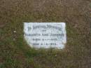
Elizabeth Ann Johnson
Born 11-1-1888
Died 9-8-1974

Sherwood (Anglican) Cemetery, Brisbane
