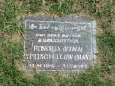 
Honoria (Edna) Stringfellow (Hay)
13-11-1915 to 7-12-2000

Sherwood (Anglican) Cemetery, Brisbane
