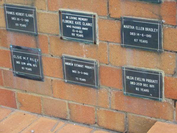 Andrew Stewart PROUATT  | 13-3-1962  | aged 73 yrs  |   | Sherwood (Anglican) Cemetery, Brisbane  | 