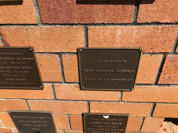 Henry Charlton ANDERSON  | b: 12 Mar 1937  | d: 24 Sep 2010  |   | Sherwood (Anglican) Cemetery, Brisbane  |   | 