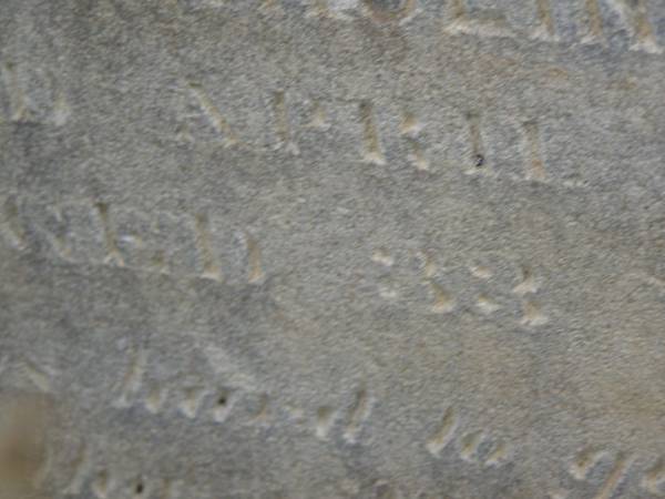 Maria Caroline HARTWIG,  | died 20 April 1923 aged 33 years;  | Silverleigh Lutheran cemetery, Rosalie Shire  | 