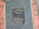 
Evelyn Laurine KEMPSTER
13-8-1971
72 yrs

Laurient Ughtred Christopher KEMPSTER
26-2-1984
87 yrs

St Margarets Anglican memorial garden, Sandgate, Brisbane

