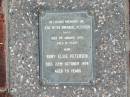 
Jens Peter Immanuel PETERSEN
(Pete)
3 Jan 1970
81 yrs

Ruby Elsie PETERSEN
22 Oct 1974
79 yrs

St Margarets Anglican memorial garden, Sandgate, Brisbane

