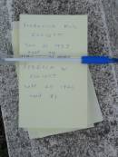 
Frederick Male ELLIOTT
21 Jan 1937, aged 75
Rebecca W ELLIOTT
20 Sep 1945, aged 81
Stone Quarry Cemetery, Jeebropilly, Ipswich
