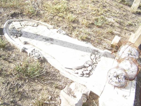 Sarah GILLESPIE,  | wife of James GILLESPIE,  | died 13 July 1907 aged 51 years;  | Swan Creek Anglican cemetery, Warwick Shire  | 