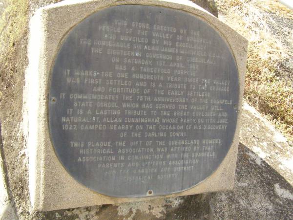 Swanfels Pioneers Memorial Park, Warwick Shire  | 