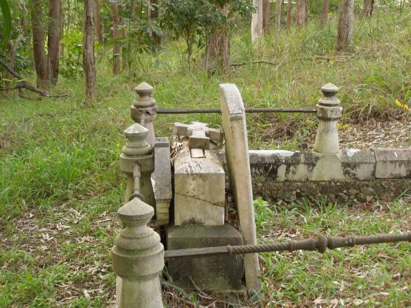 Thomas BURKE,  | died 11 March 1911 aged 66 years;  | Mary,  | wife,  | died 28 March 1902 aged 48 years;  | Tallebudgera Catholic cemetery, City of Gold Coast  | 