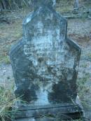 
Carl OBERLI (JUNr)
geb 5 Juli 1854, gest 25 Sep 1884
Tallegalla Pioneer Catholic Cemetery
