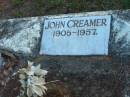 John CREAMER
B: 1905
D: 1957
Tamborine Catholic Cemetery, Beaudesert