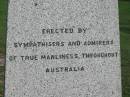 George DOYLE
b: Brookfield 28 Apr 1869
Albert Christian DAHLKE
b: Pimpama 10 December 1875
murdered at Lethbridges Pocket (Warrego River) Easter Day 1902
(interred 13 January 1904)
a href=LethbridgesPocket.htmlLethbridges Pocketa
Tamrookum All Saints church cemetery, Beaudesert