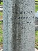 George DOYLE
b: Brookfield 28 Apr 1869
Albert Christian DAHLKE
b: Pimpama 10 December 1875
murdered at Lethbridges Pocket (Warrego River) Easter Day 1902
(interred 13 January 1904)
a href=LethbridgesPocket.htmlLethbridges Pocketa
Tamrookum All Saints church cemetery, Beaudesert