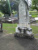 James SALISBURY
31 May 1907, aged 79
Margaret
(wife of) James SALISBURY
3 Jun 1927, aged 81
(daughter) Rebecca Morgan SALISBURY
20 May 1962, aged 76
(son) gunner Wm SALISBURY
(killed in action, France)
20 Jul 1917, aged 35
Tamrookum All Saints church cemetery, Beaudesert