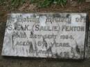 S.E.K (Sallie) FENTON
22 Sep 1964, aged 67
Tamrookum All Saints church cemetery, Beaudesert