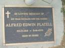 Alfred Edwin PLATELL
b: 22 Mar 1913, d: 3 Nov 1996
Tamrookum All Saints church cemetery, Beaudesert