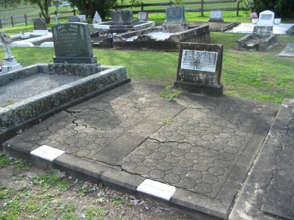 Margaret,  James  |   | Margaret DAWSON  | 24 Jul 1950, aged 76  | James DAWSON  | 5 Oct 1971, aged 82  |   | Tamrookum All Saints church cemetery, Beaudesert  | 