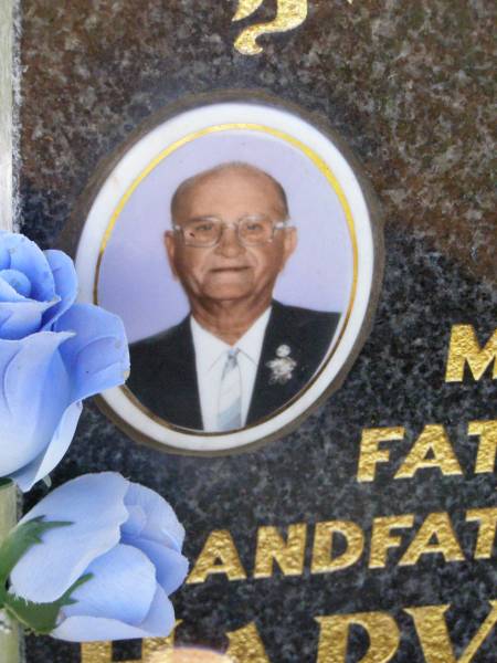 Harvey Gustav MARSCHKE,  | husband father father-in-law  | grandfather great-grandfather,  | died 8-10-93 aged 75 years;  | Tarampa Apostolic cemetery, Esk Shire  | 
