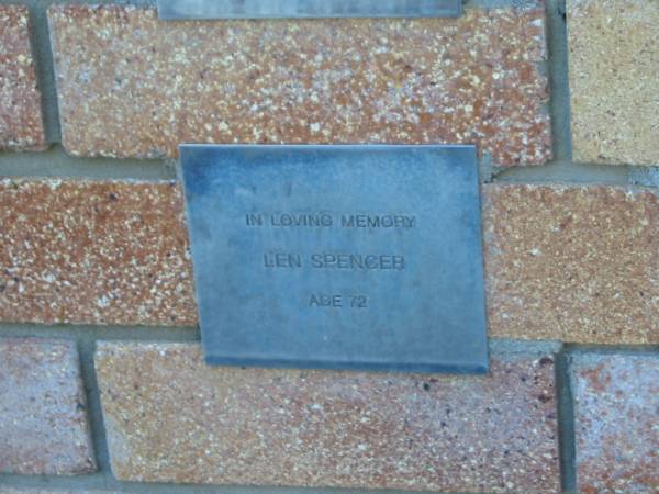 Len SPENCER,  | aged 72 years;  | Tea Gardens cemetery, Great Lakes, New South Wales  | 