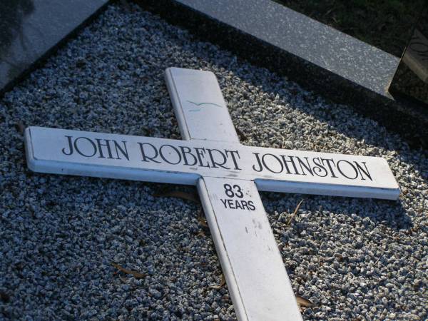 John Robert JOHNSTON,  | dad,  | 13-12-1923 - 30-4-2007 aged 83 years;  | Kavvona Jewell JOHNSTONE (nee DEE),  | mum,  | 10-1-1934 - 16-3-2003 aged 69 years;  | Tea Gardens cemetery, Great Lakes, New South Wales  | 